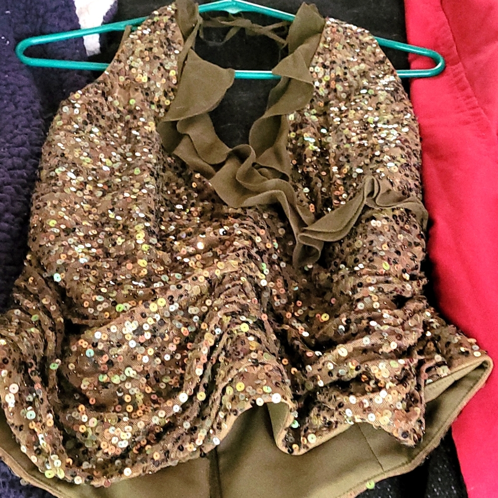 Lillie Rubin sequin halter